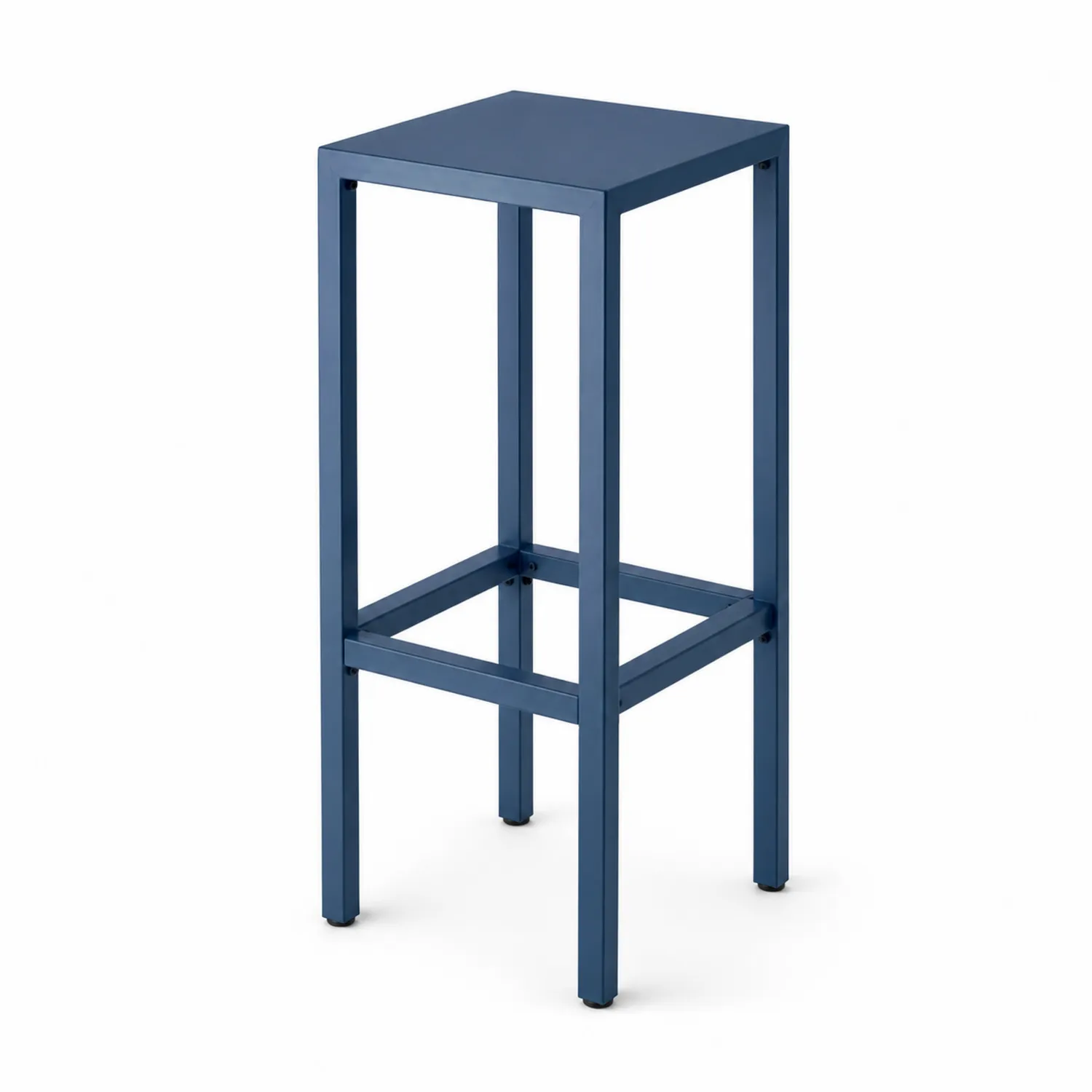 Taburete de Metal Azul 75 cm