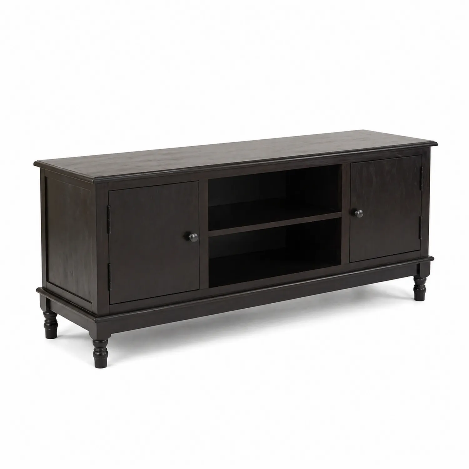 Mueble de TV de Madera Marrón con Puertas
