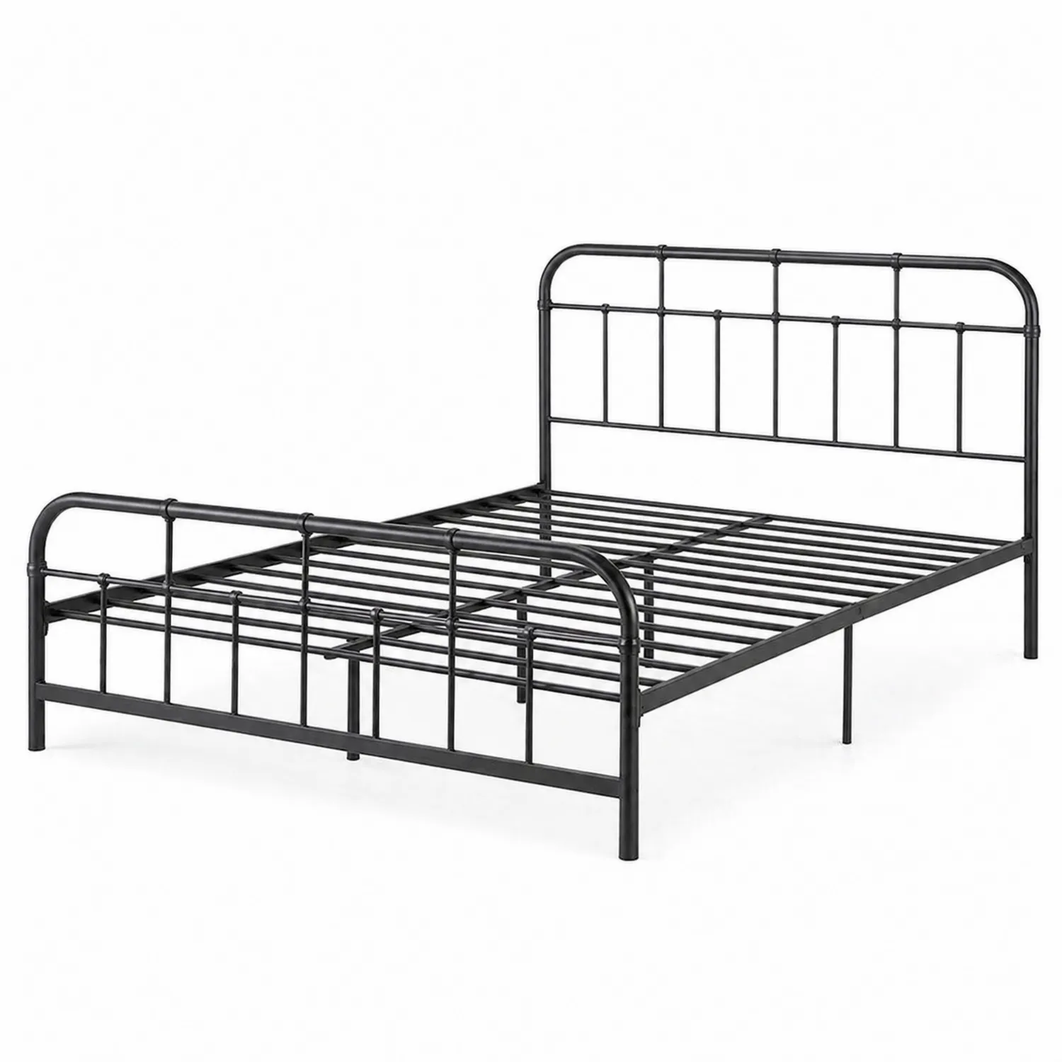 Cama de Metal Negro 150x200 cm
