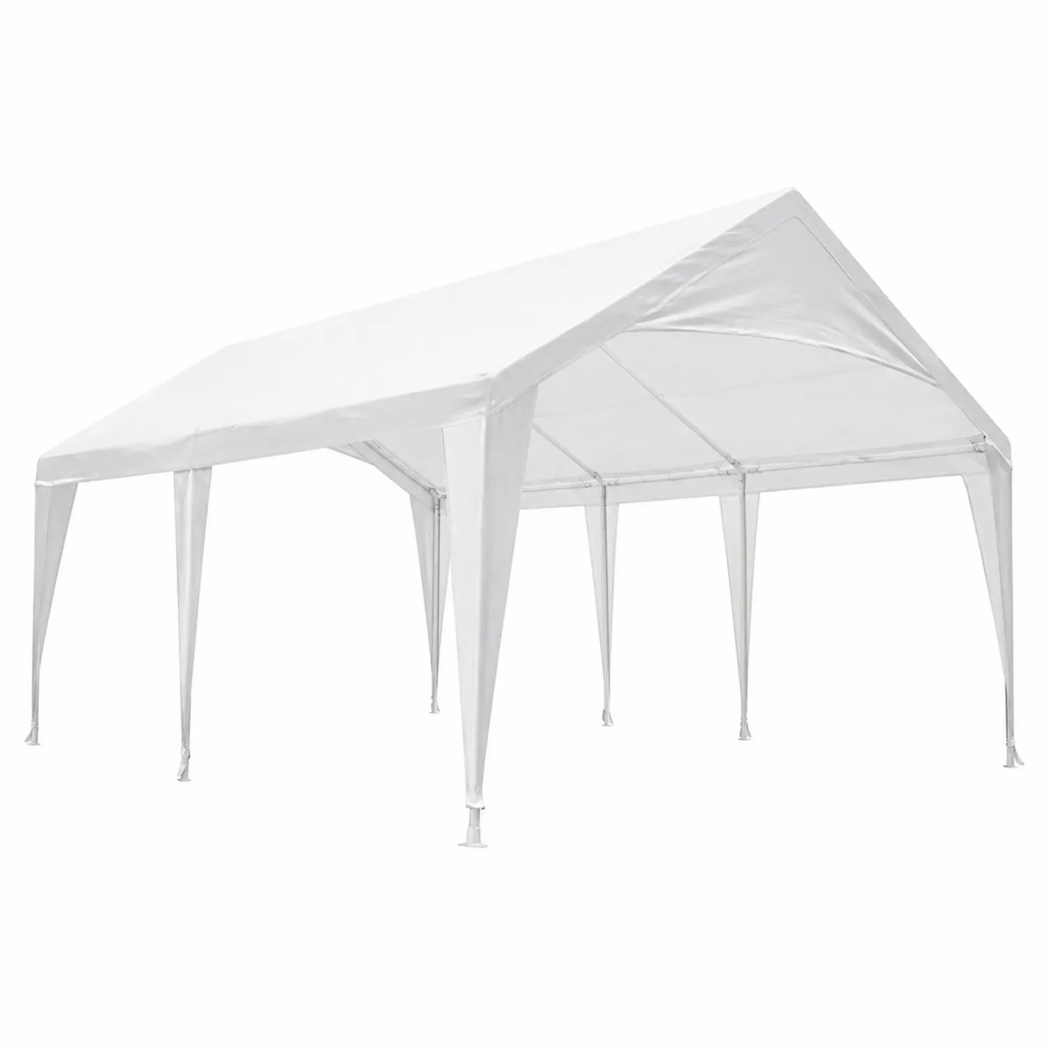 Carpa de poliéster y acero blanca 3x6m para exteriores