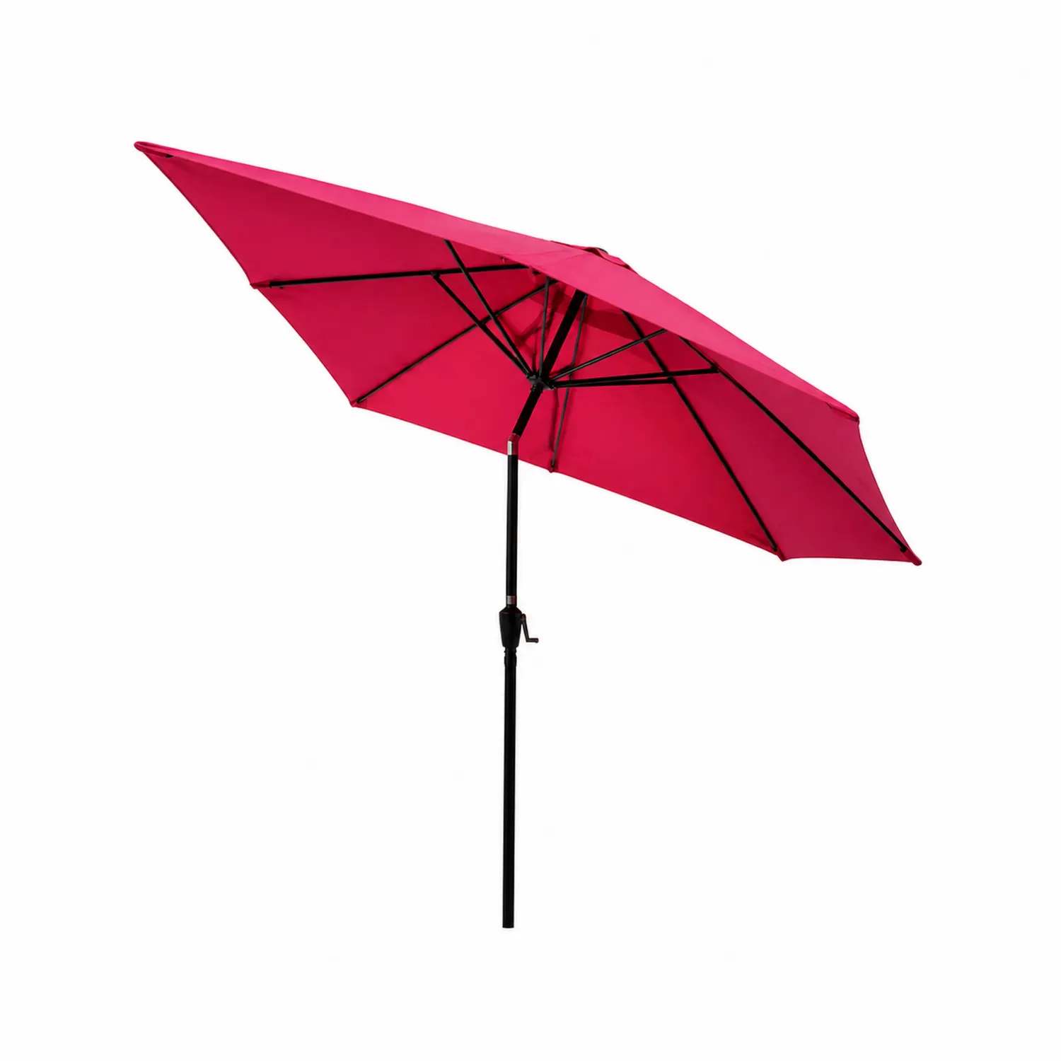 Sombrilla de Aluminio con Tela de Poliéster Fucsia de 300 cm