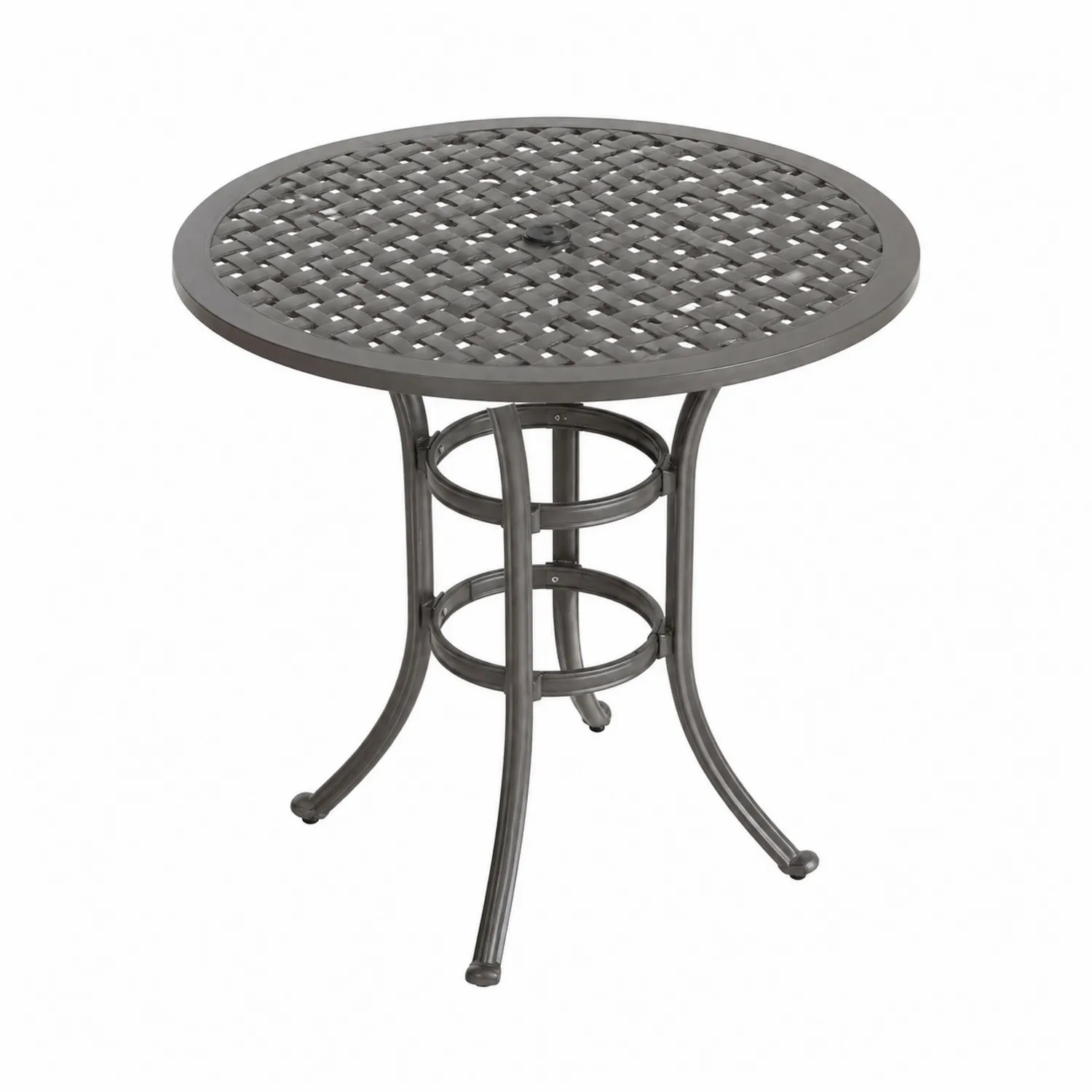 Mesa Redonda de Aleación de Aluminio 90 cm Gris
