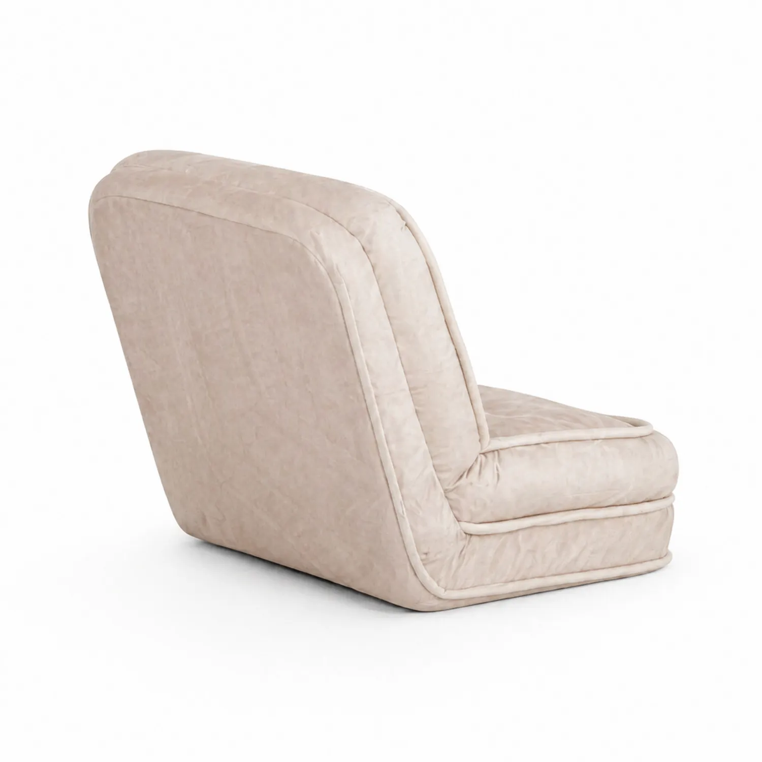 Sillón individual tapizado en microfibra color Beige