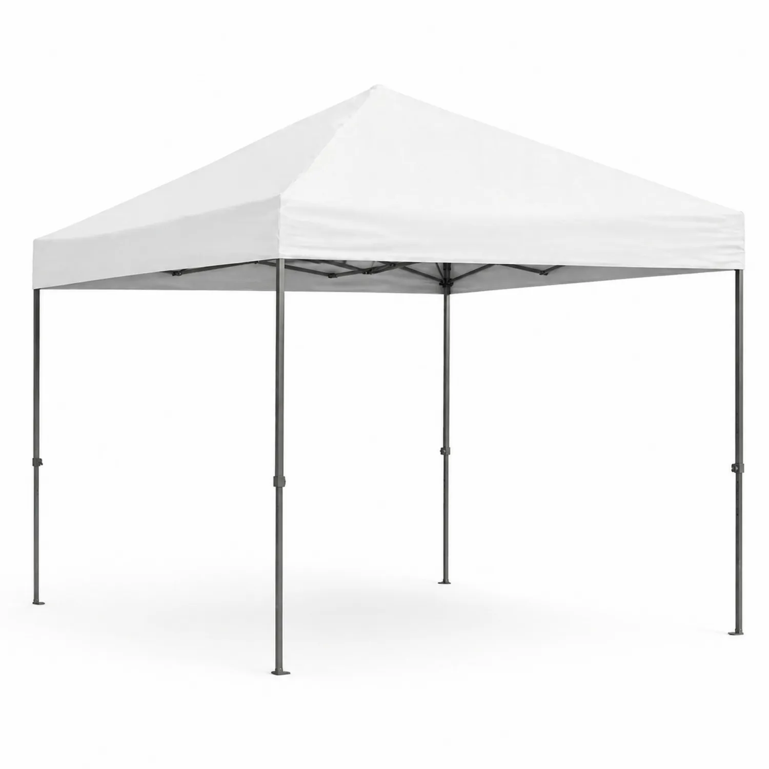 Carpa Plegable de Acero y Poliéster Blanca 3x3m