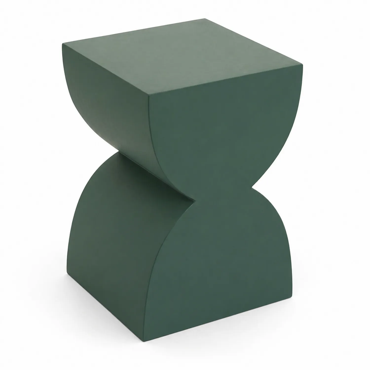 Mesa auxiliar de plástico verde 45x30x30cm