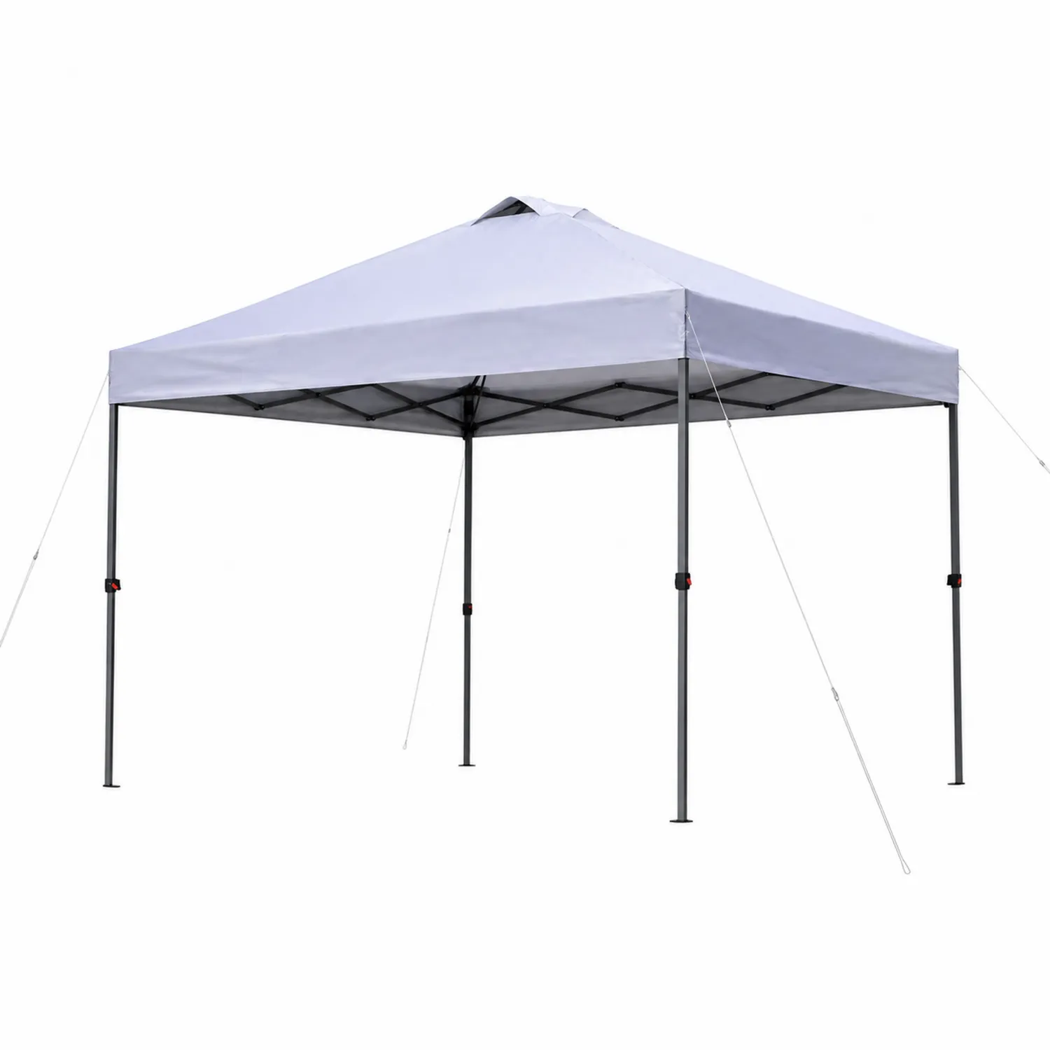 Toldo plegable de acero y poliéster blanco 300x300 cm