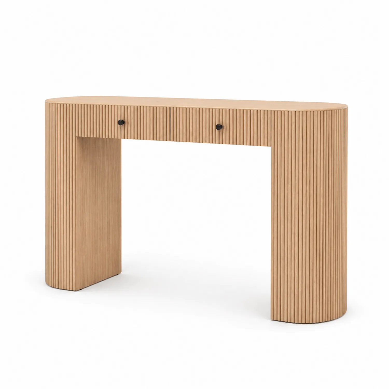 Mesa de roble con cajones 120x40x80 cm