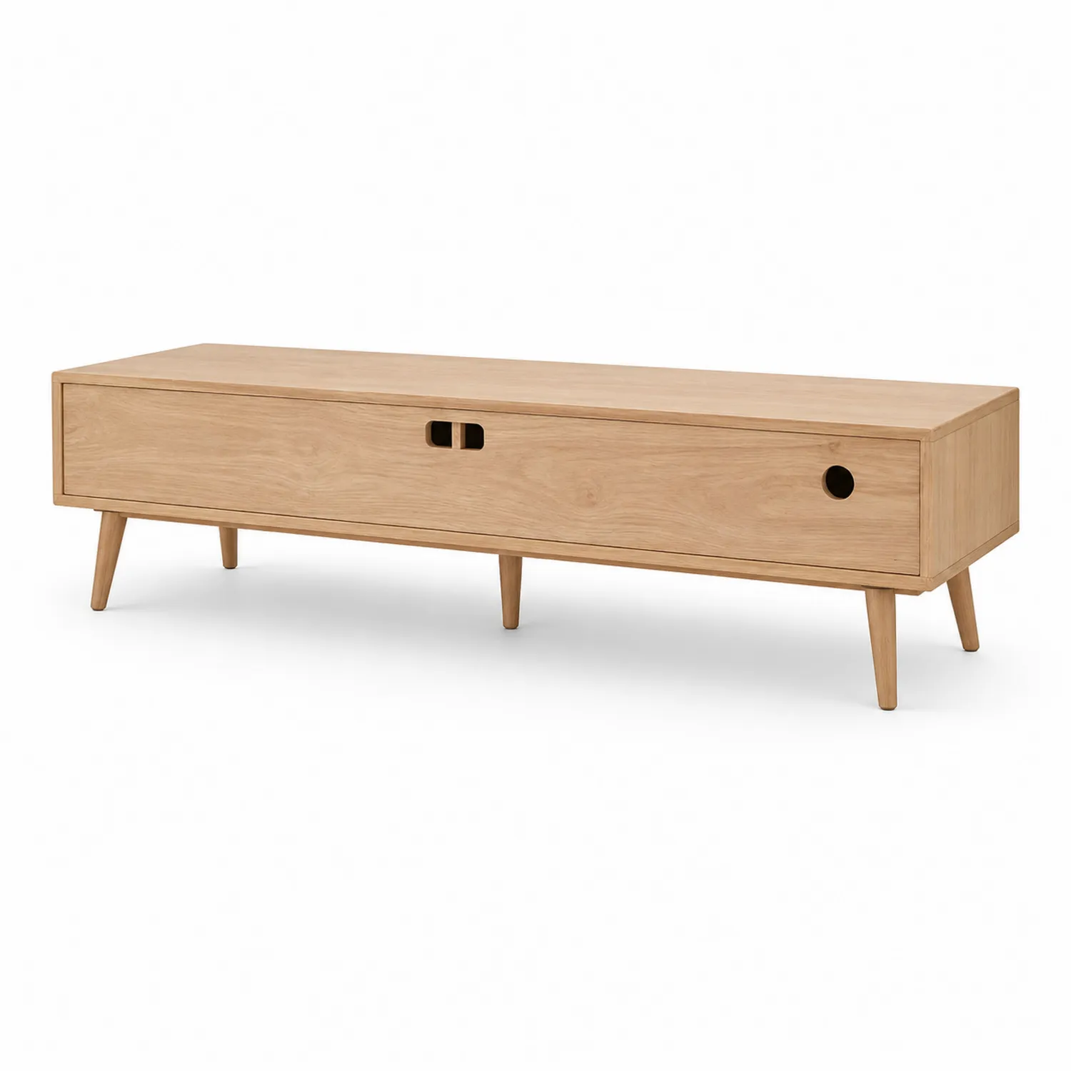 Mueble de TV de Madera de Roble 150x40x45cm