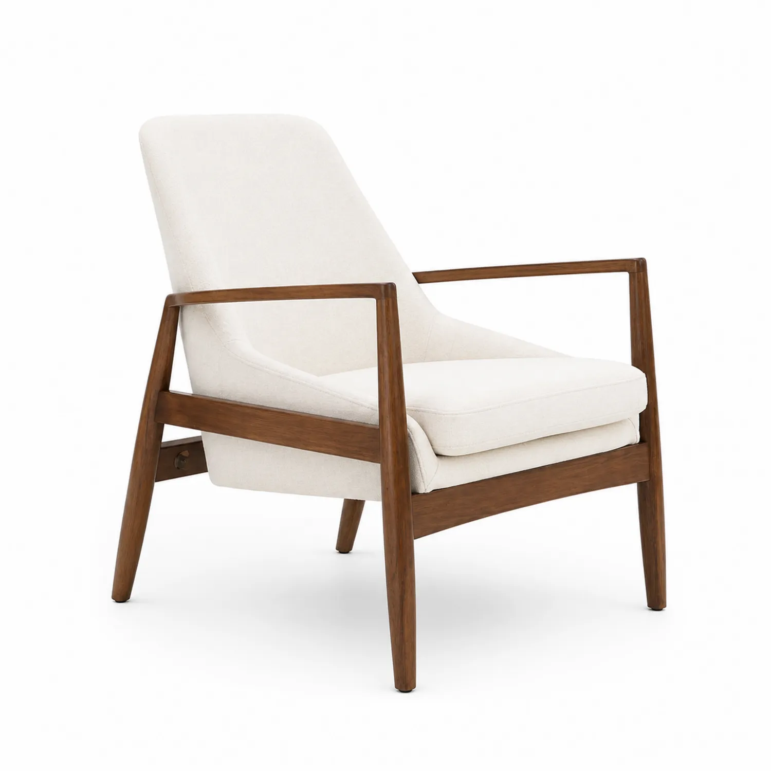 Silla de Madera y Tela Beige 75x78x85 cm