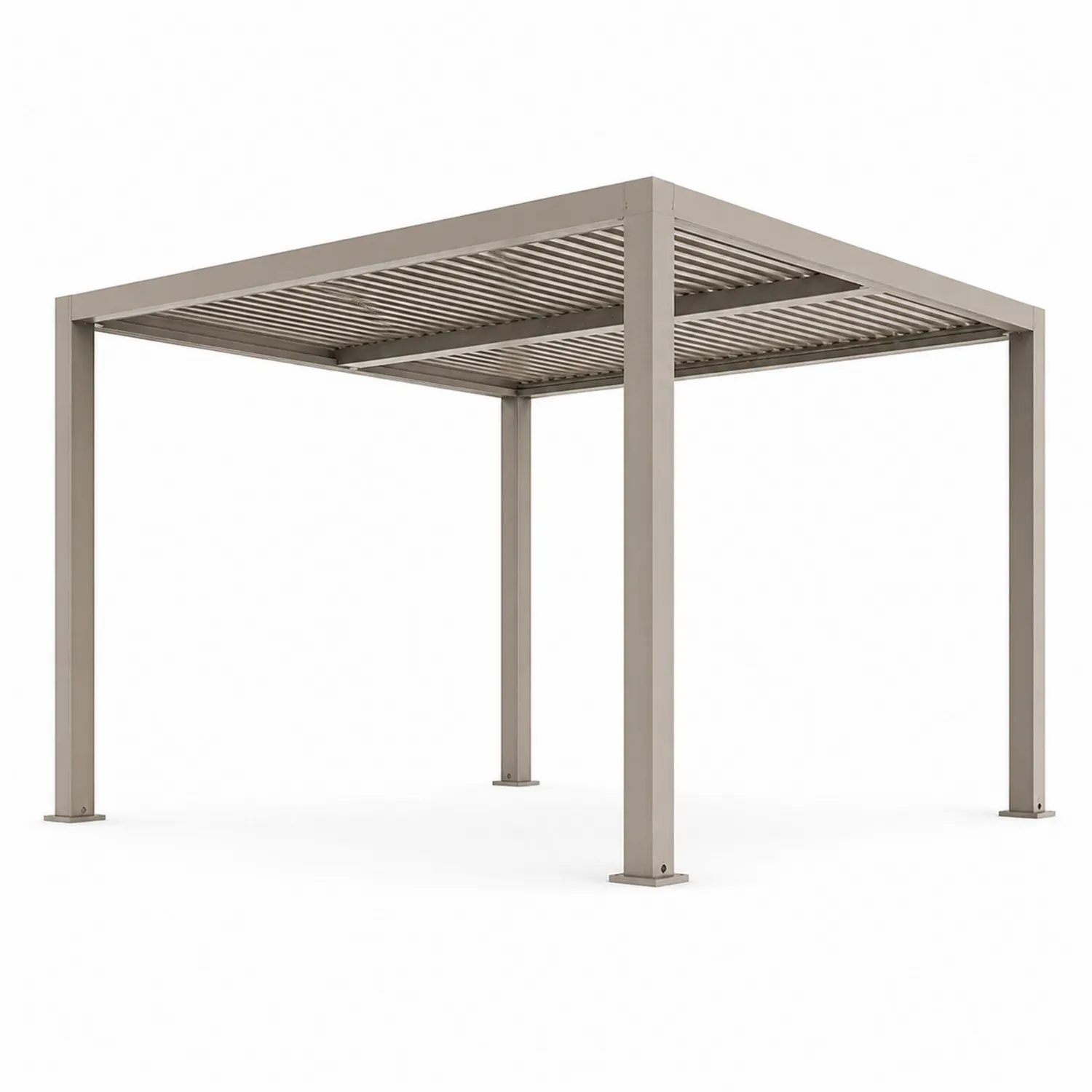 Pérgola de metal 3x3 m Beige