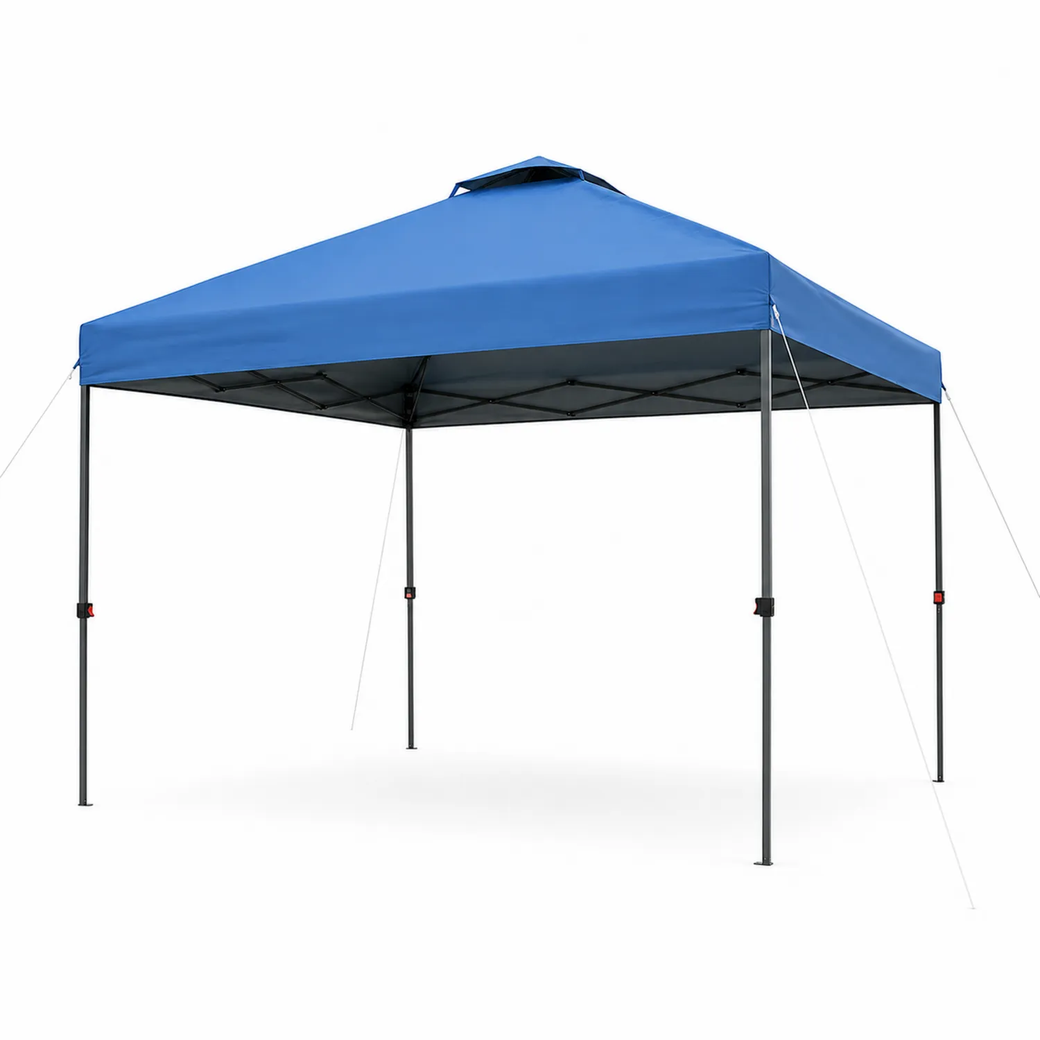 Carpa plegable de tela Oxford 3x3m azul con estructura de acero
