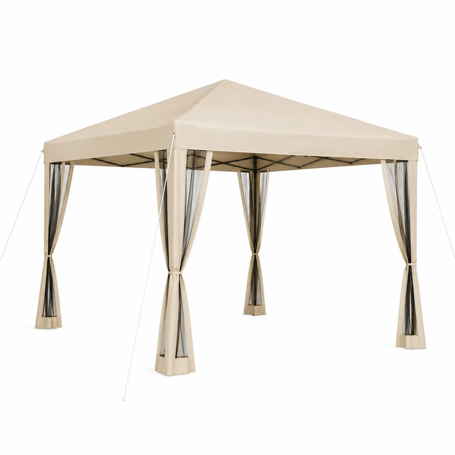 Cenador Beige de Poliéster con Estructura de Metal