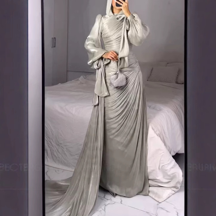 Elegant Draped Maxi Dress