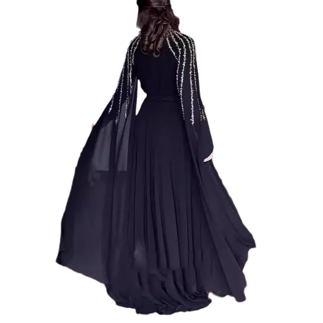 2026 promotion: 50% off Elegant Cape Evening Dress