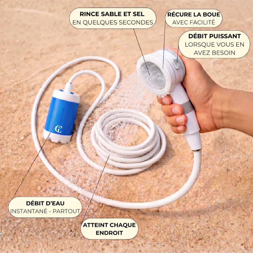 Portable Water Pump: Kit with Hose and Nozzles