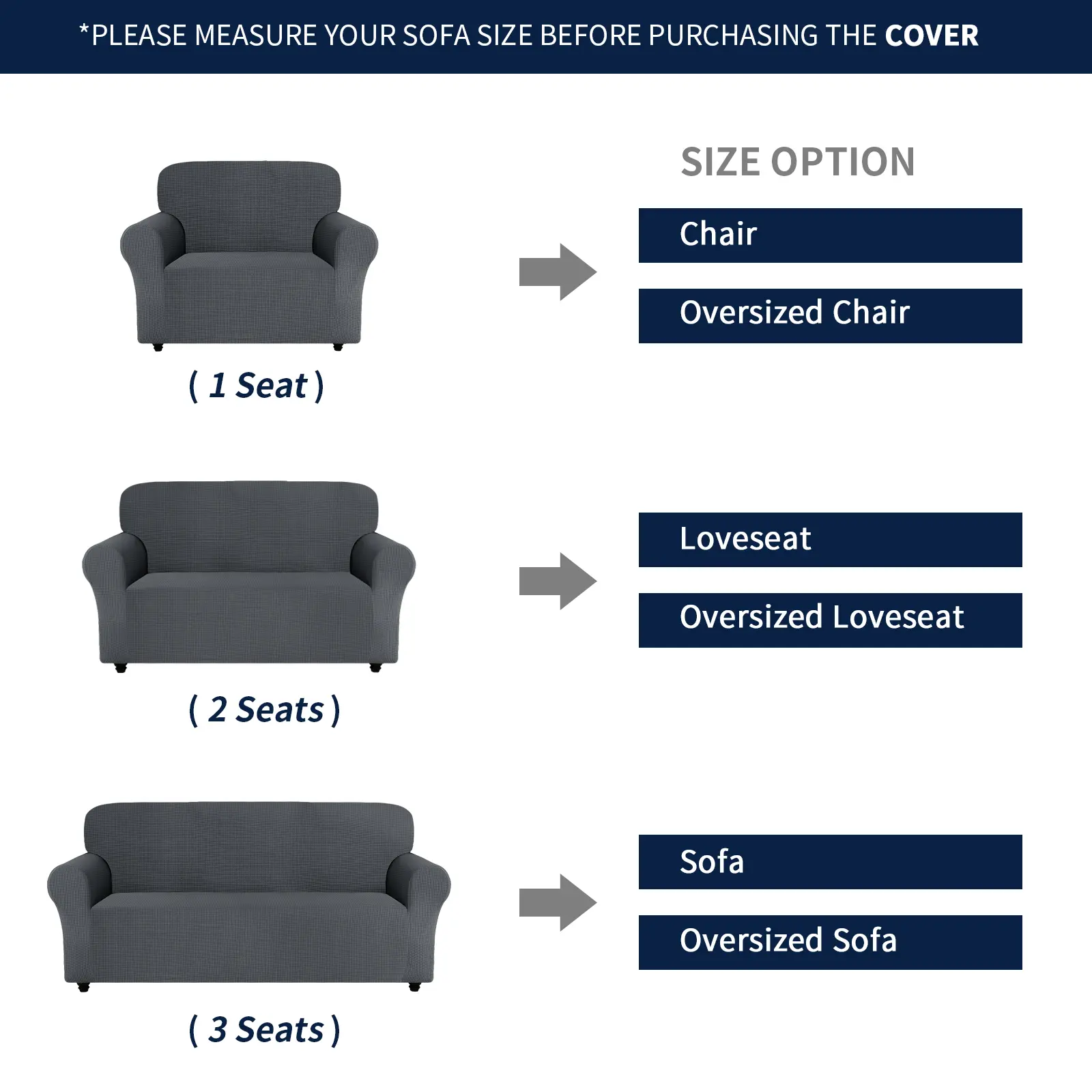 100% Waterproof Sofa Cover - Elastic Stretch Anti-Slip Jacquard Slipcover for 1/2/3 Seats, Pet-Friendly Washable Soft Furniture Protector for Living Room Home Decor (1 Count), Sofa Covers,back to school,dorm essentials,home essentials