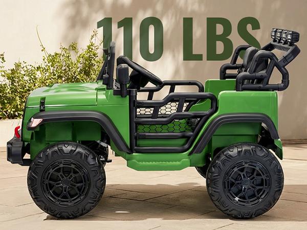 Outfunny 24V/12V Kids Ride on Truck, 4WD/2WD 2 Seater Electric Ride on Toys Car for Big Kids w/ Remote, 4x200W Motor