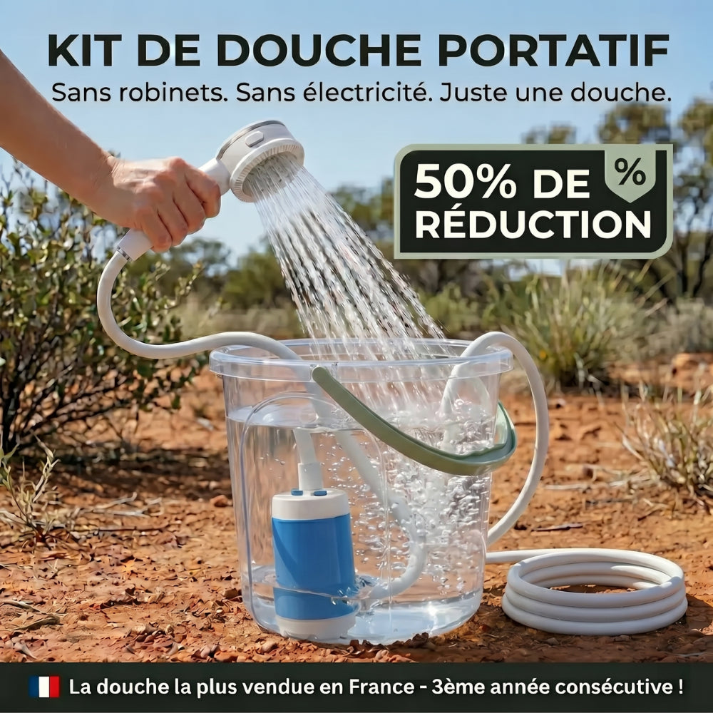 Portable Water Pump: Kit with Hose and Nozzles