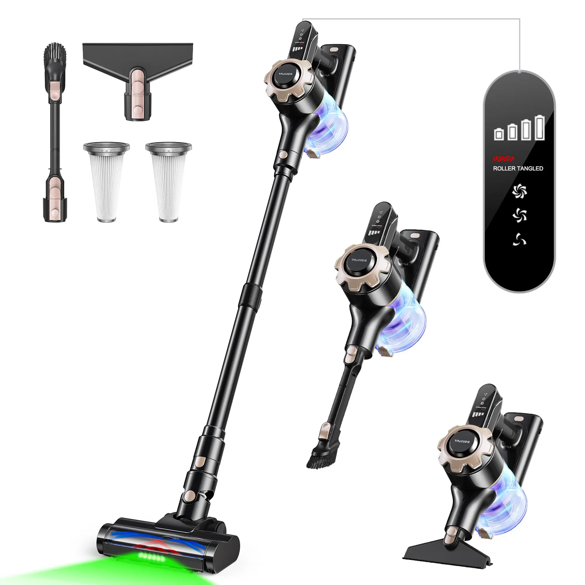Cordless vacuum features an 8-in-1 lightweight design