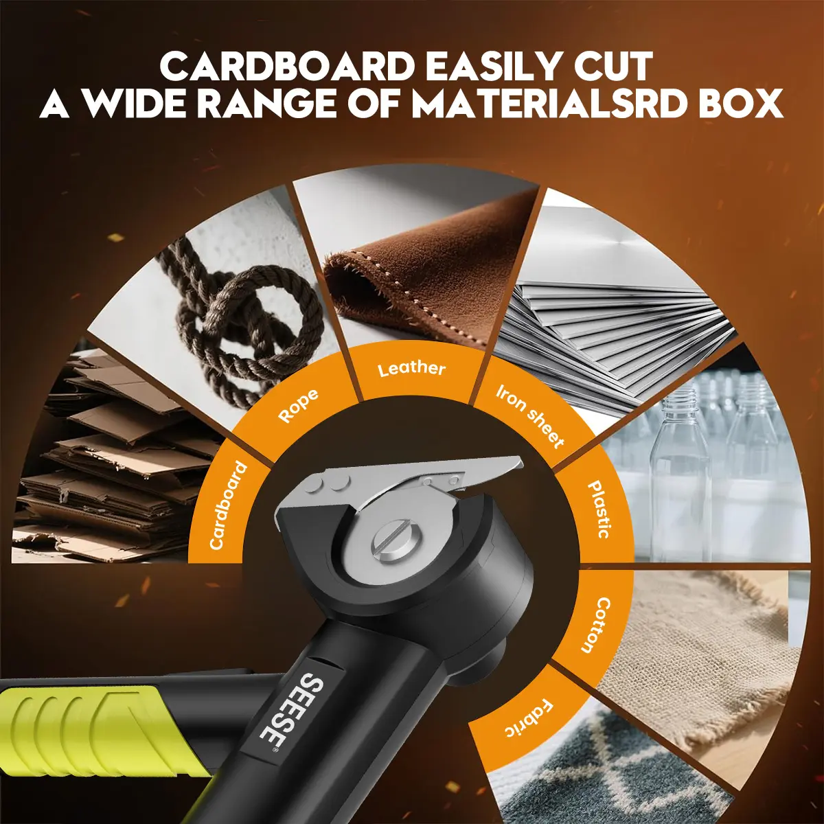 Cordless Rechargeable Electric Scissors – Portable Cutter for Fabric, Cardboard, Leather, Carpet & Crafting Sewing Tools