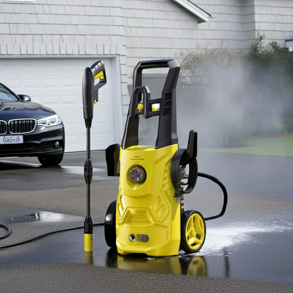 1600W 2.6 GPM 2600PSI Electric Pressure Washer with Foam Cannon for Cleaning Cars , Driveways, Decks, Fences, Patios & Outdoor Cleaning