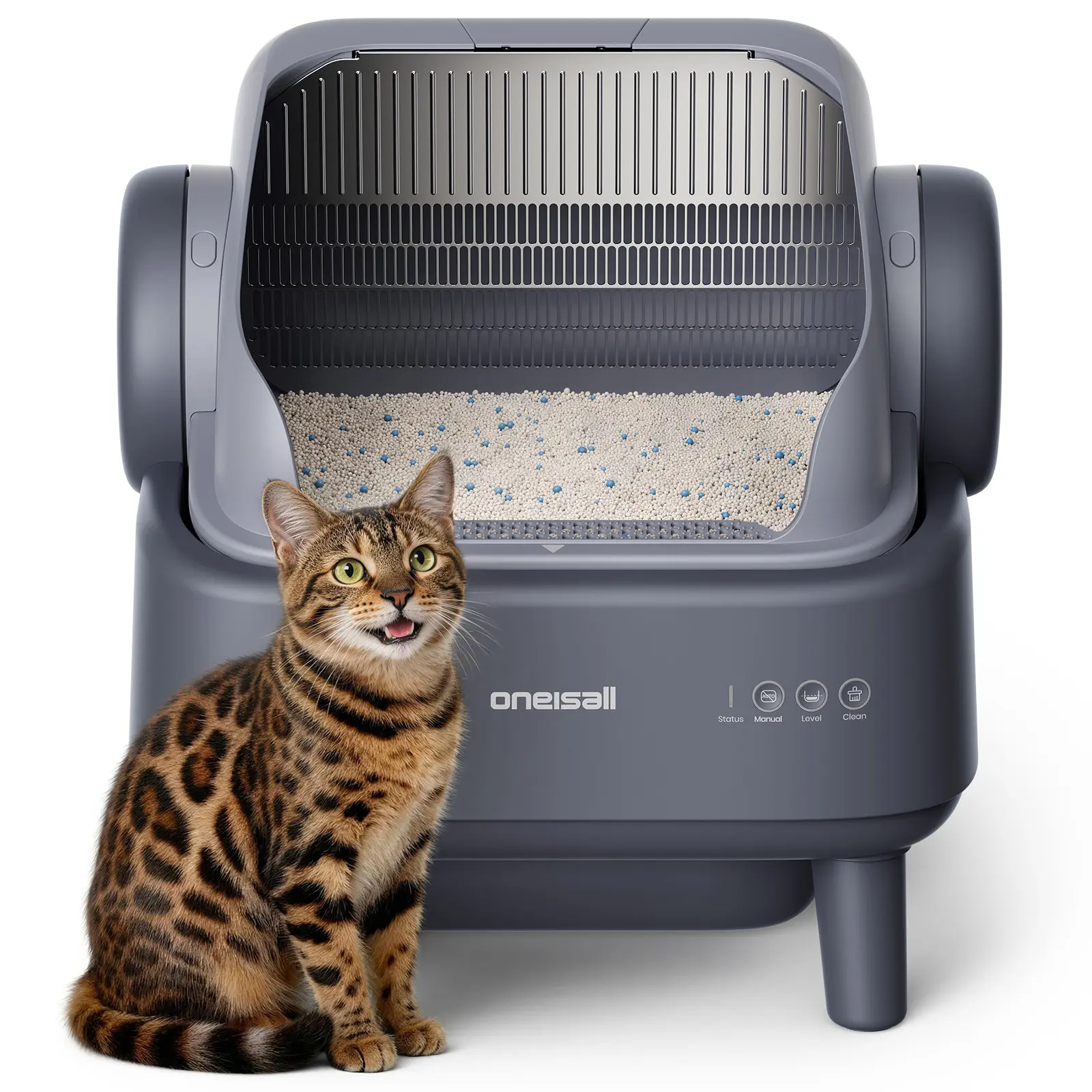 Automatic Self-Cleaning Cat Litter Box | 11L Large Waste Drawer, 14 Days Scoop-Free, Easy to clean