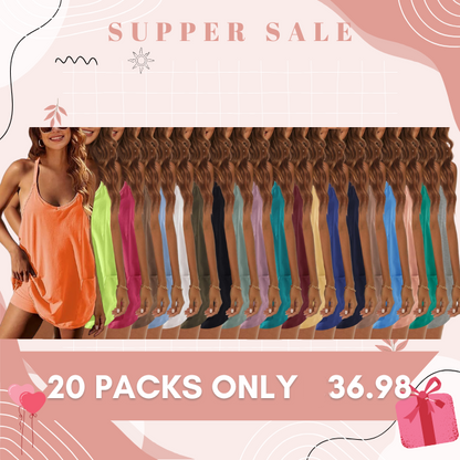 Special SaleWomensSummer Sleeveless MiniDress V Neck Spaghetti