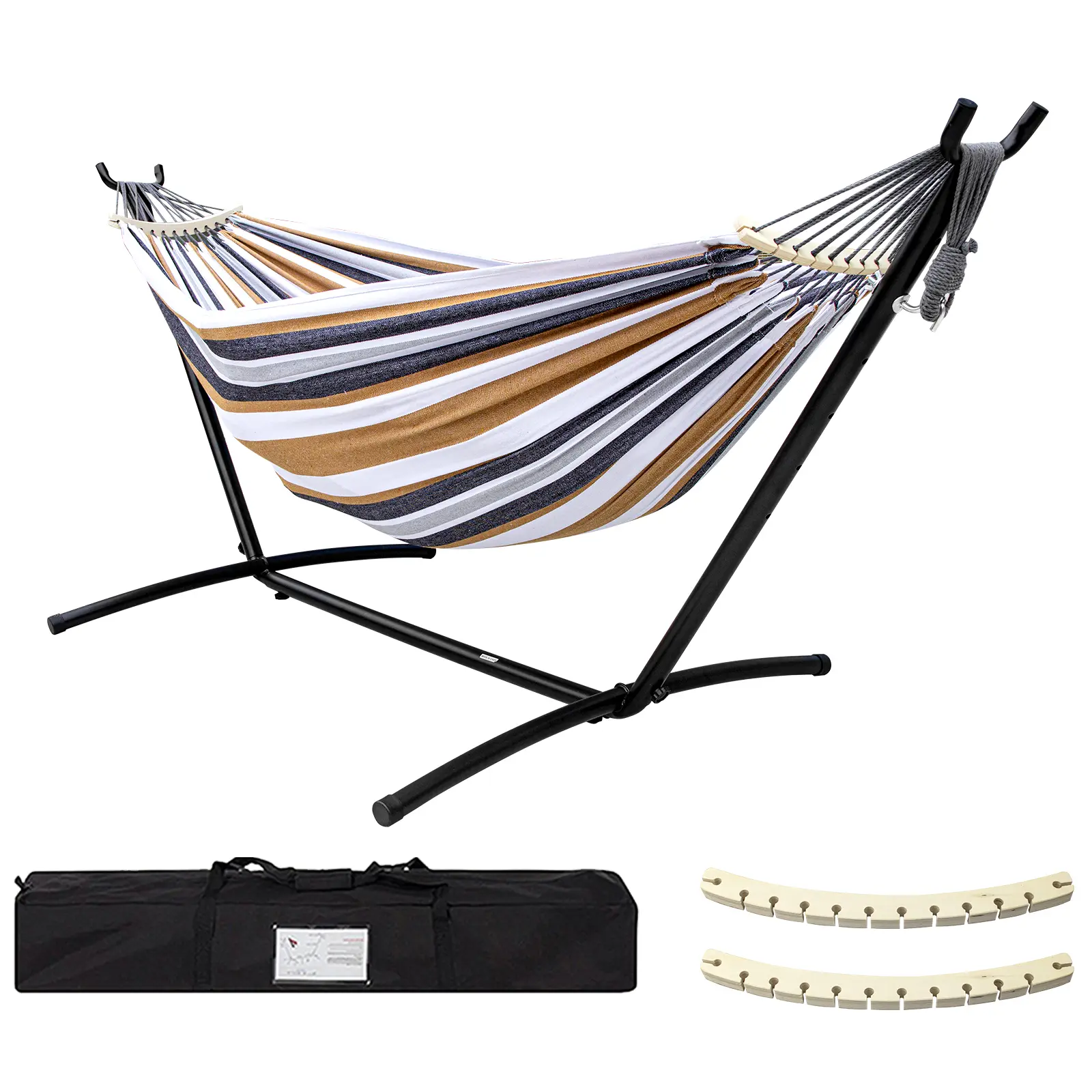 Hammock with Stand Included 450lb Capacity Steel Stand
