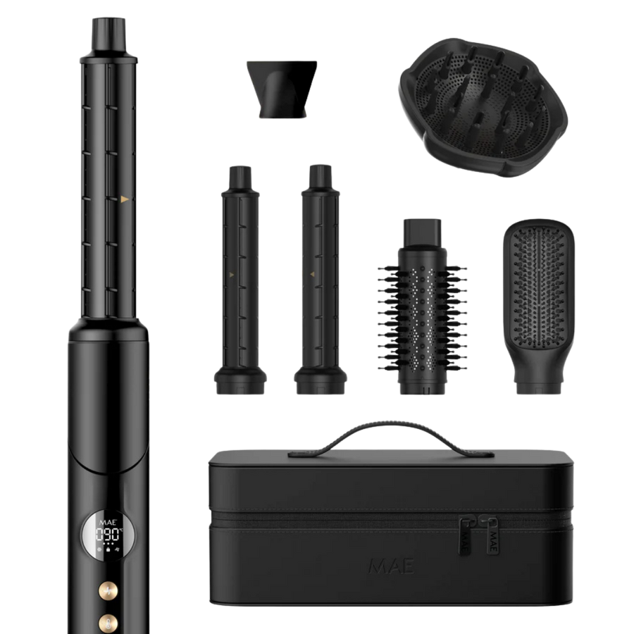 All-in-One Interchangeable Hot Air Styler with Travel Case