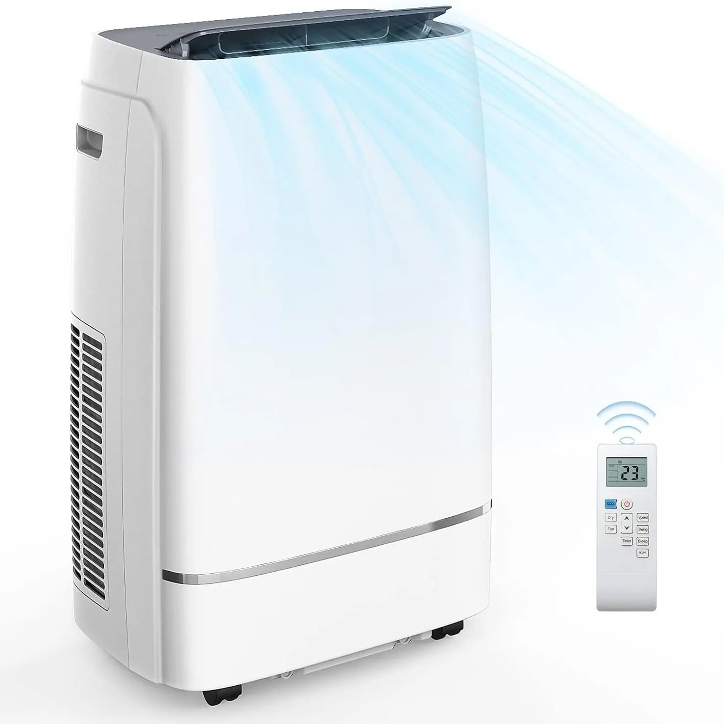 Portable Air Conditioners Cool Up to 350/450 Sq.Ft, 4 Modes Portable AC Unit with Remote Control