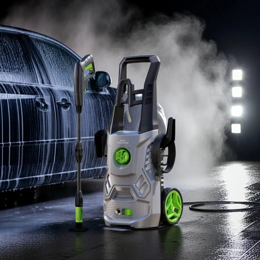 1600W 2.6 GPM 2600PSI Electric Pressure Washer with Foam Cannon for Cleaning Cars , Driveways, Decks, Fences, Patios & Outdoor Cleaning