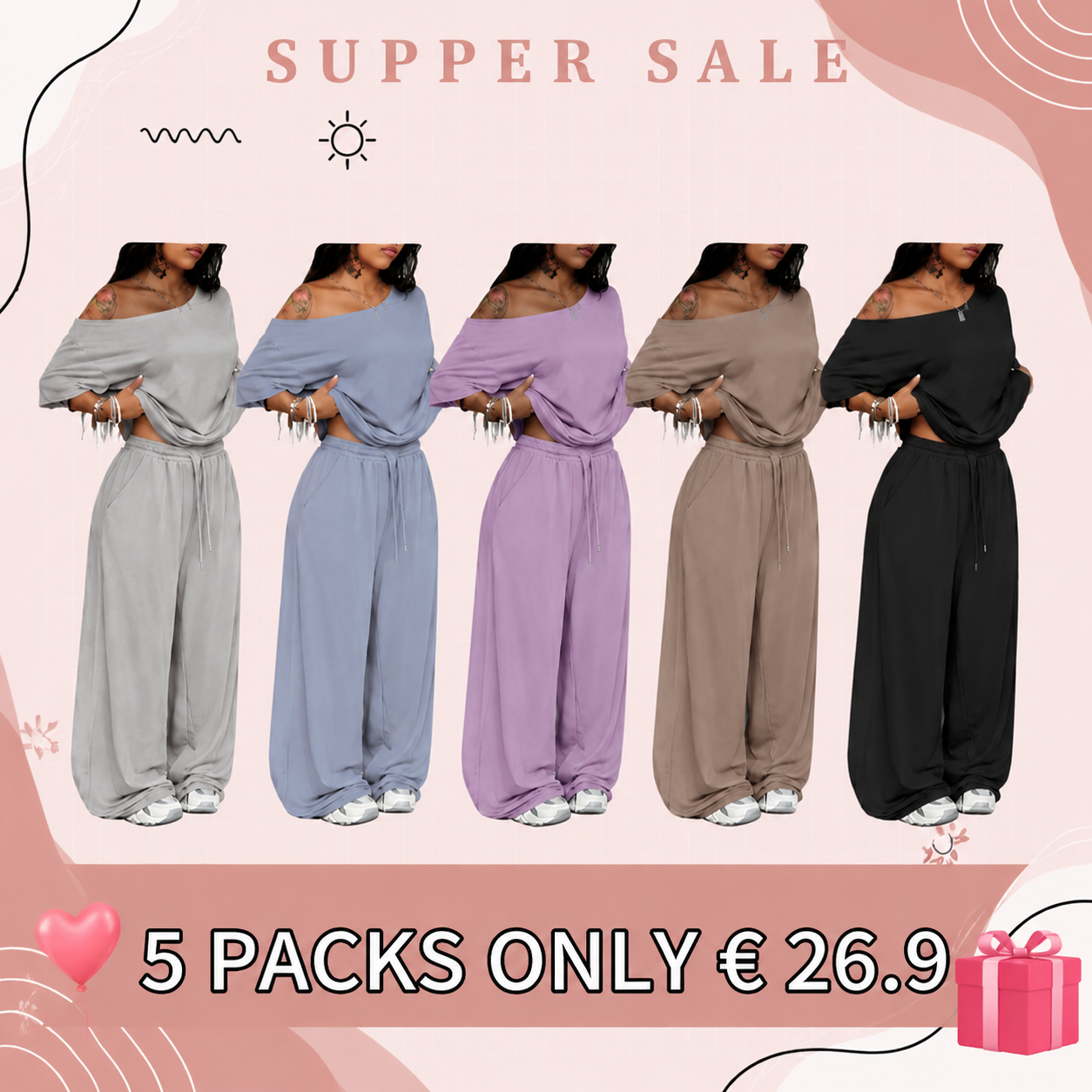 Everyday Essential Women’s 2-Piece Set – Relaxed Fit Style