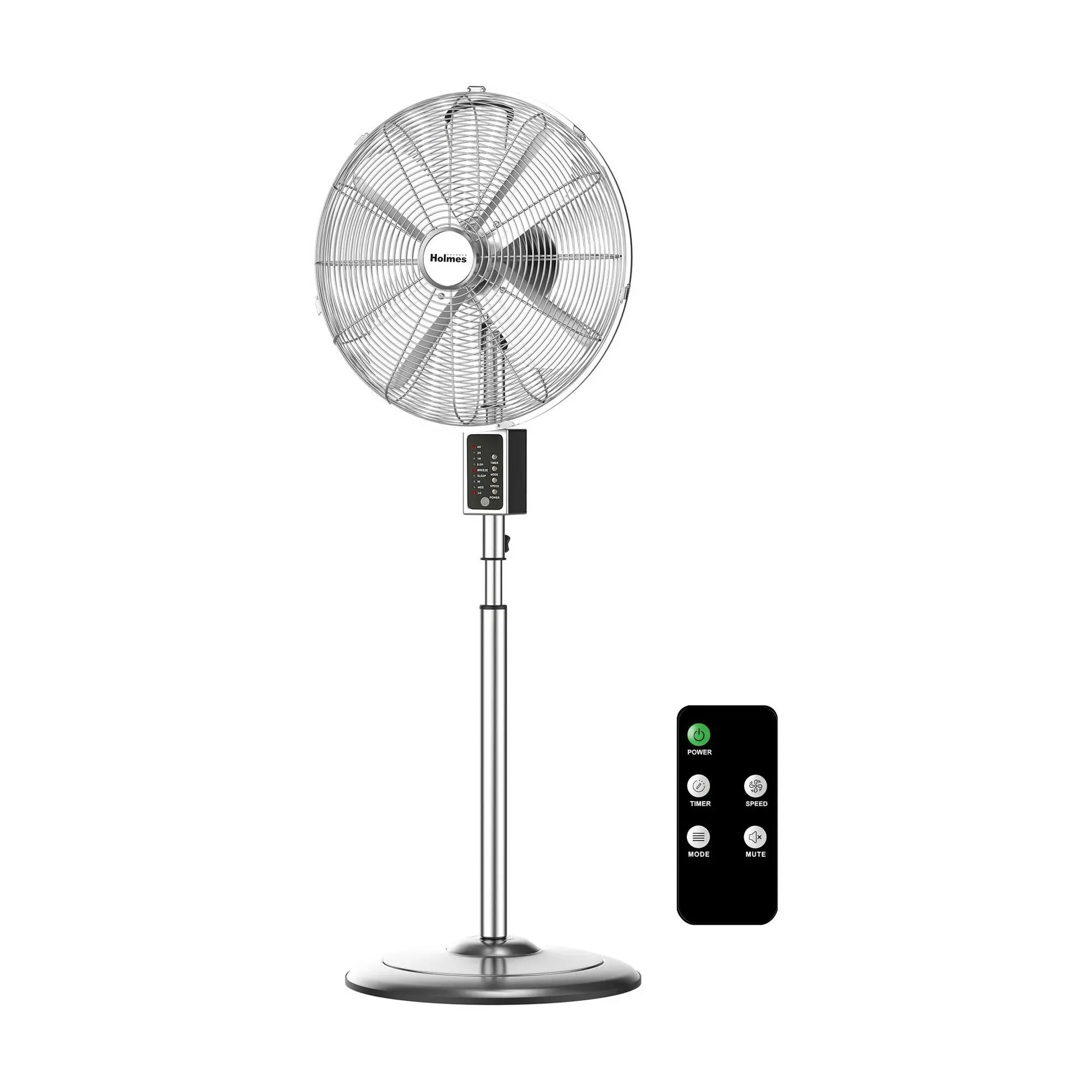 16" Oscillating 3-Speed Digital Metal Fan w/ Remote