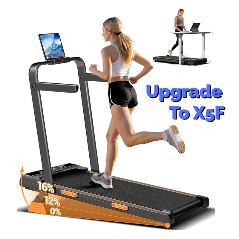 【Summer Sale!】walking pad Folding Walking treadmill for Home/Office, 16% Incline, Handrails, 300 lbs Capacity indoor walking machine summerwins summerwins