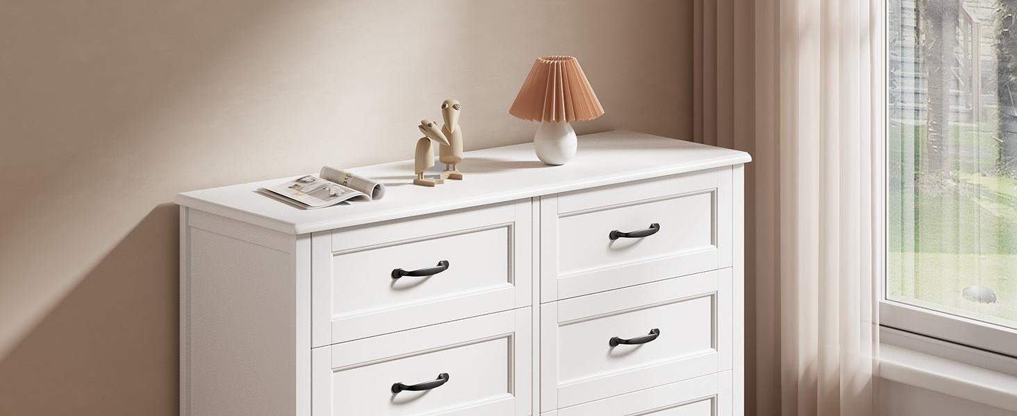 Gizoon 6 Drawer Dresser,Dresser for Bedroom with Mental Handle, White Dresser for Cloakroom, Hallway, Entryway Cupboard Apartment Furniture Organize Organizing,dorm essentials,home decor Gizoon 6 Drawer Dresser,Dresser for Bedroom with Mental Handle, White Dresser for Cloakroom, Hallway, Entryway Cupboard Apartment Furniture Organize Organizing,dorm essentials,home decor