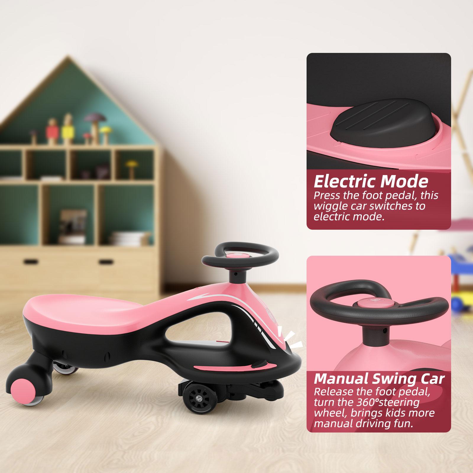 XJD 12V Electric Wiggle Car 2 in 1 Ride On Toy, Rechargeable Battery with Colorful Light-Emitting Wheel for Kids Gift XJD 12V Electric Wiggle Car 2 in 1 Ride On Toy, Rechargeable Battery with Colorful Light-Emitting Wheel for Kids Gift