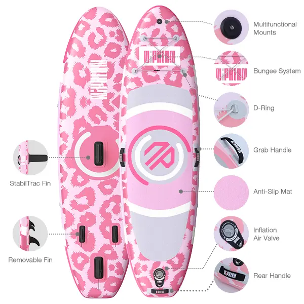 Niphean Outdoor 10' Inflatable Stand Up Stability Paddleboard for Gliding Yoga with 33" Balance Wing & Complete Accessories Set for Adults & Youth, 3-Year Warranty