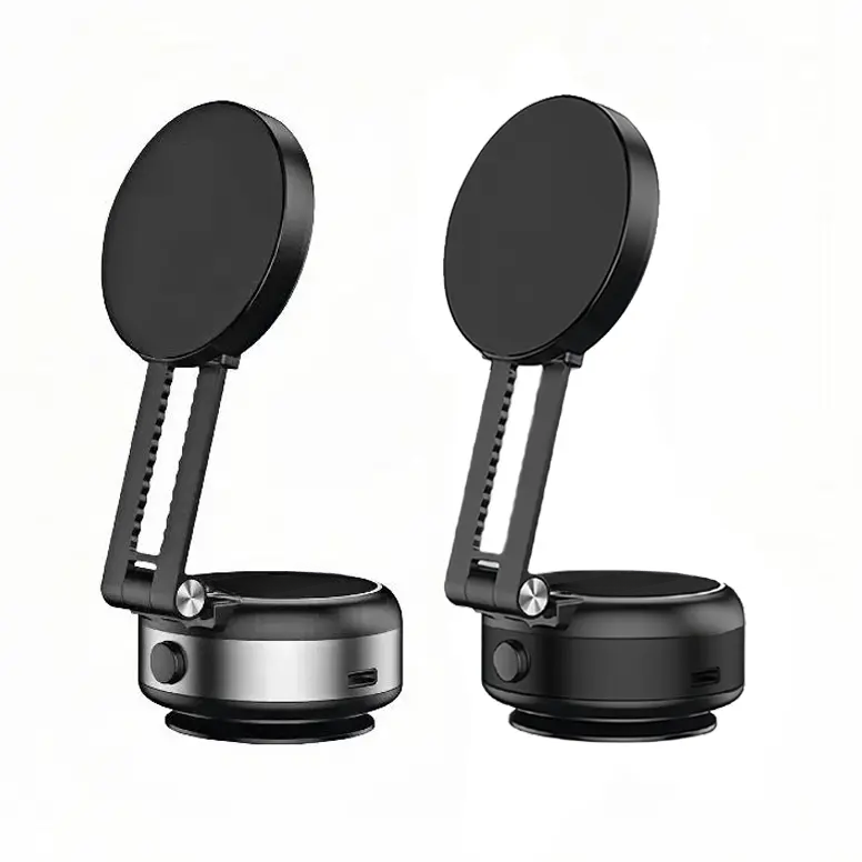 Vacuum Magnetic Phone Holder,Cellphone Stand,Smartphone Folding Mount,Dual-Sided Electronic Vacuum and Magnetic Adsorption,Selfie,Car,Office
