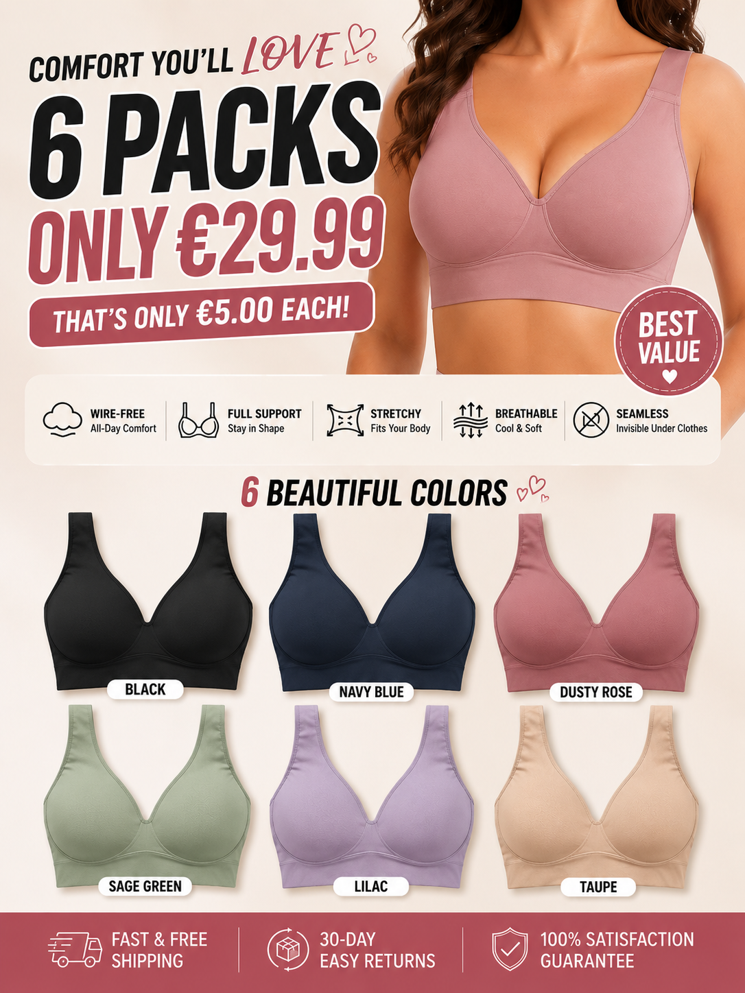 Women Jelly Bras Wirefree Full Coverage No Underwire Everyday Bras Comfortable