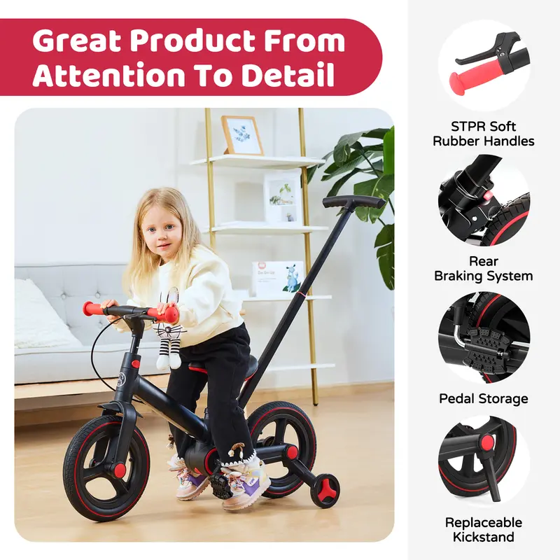 6-in-1 Toddler Bike | Balance, Ride & Learn in One Smart Design
