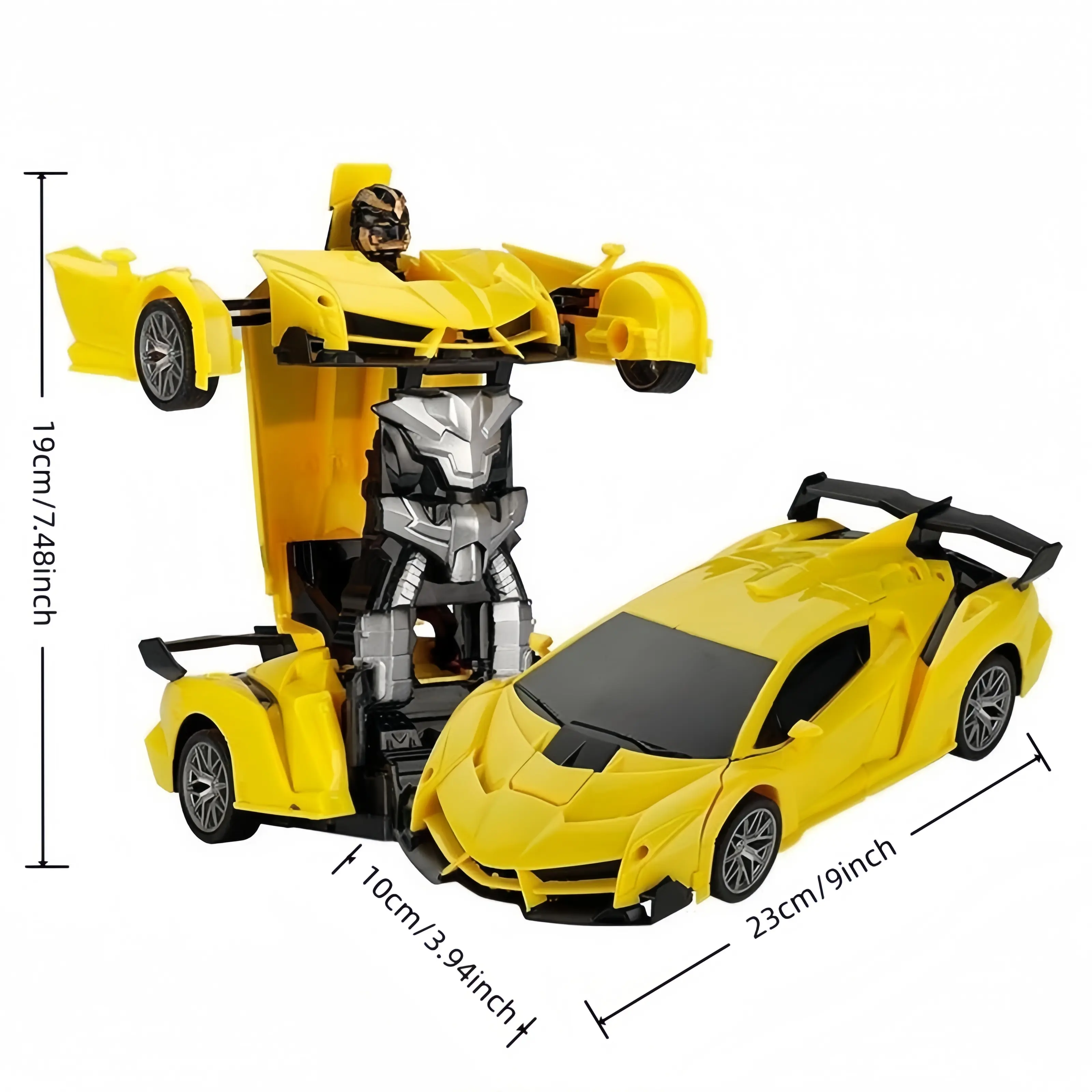 Back To School Haul-Summer Viral RC Car! Tibibee Transform Robot Truck, 2.4GHz Remote Control, 1:18 Scale, 360° Rotation, Rechargeable Batteries, High-Quality ABS, Outdoor Fun Toy for Kids 3-15, Holiday Gift Idea