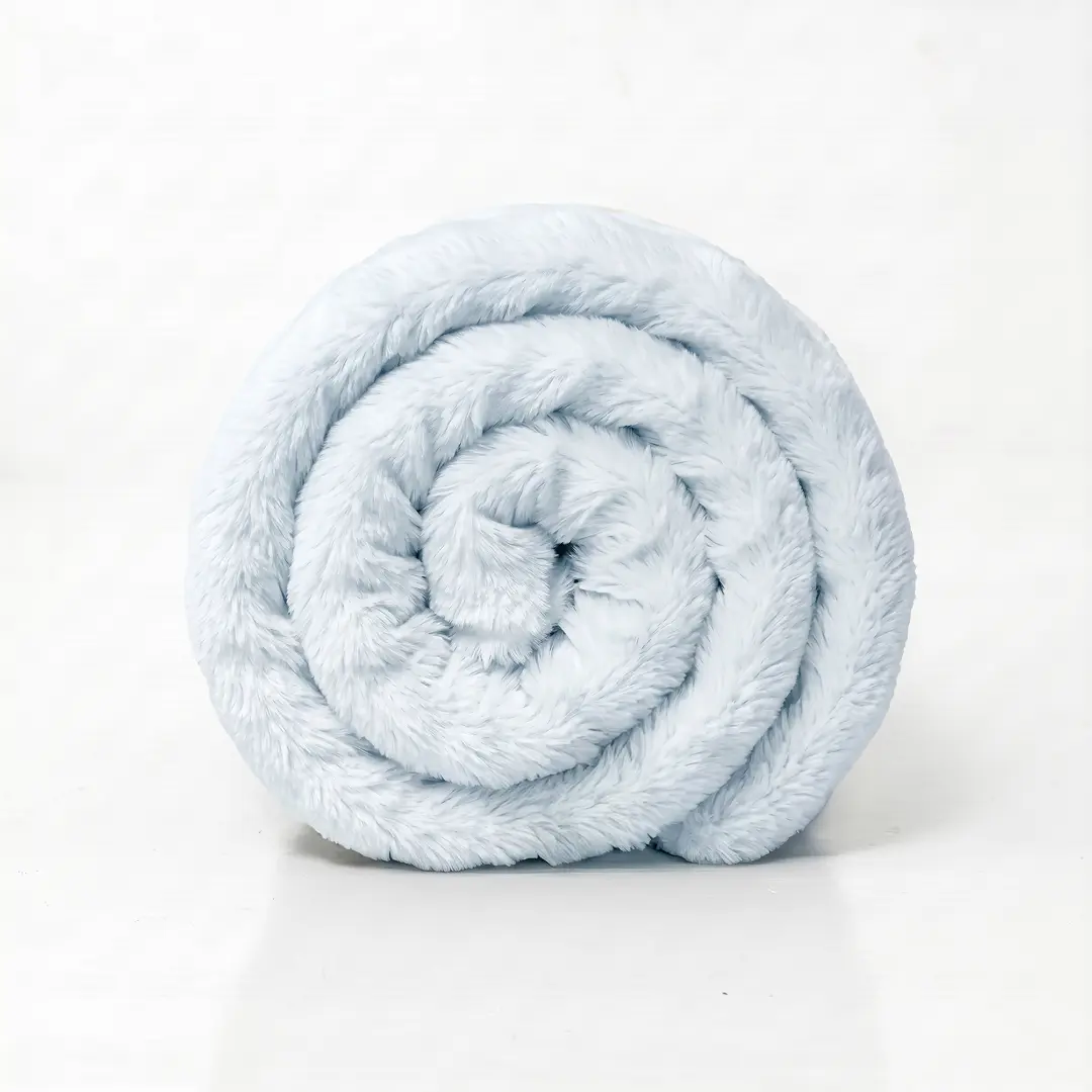 Mellow Sleep | Cloud Throw Blanket - Cloud Like Faux Rabbit Fur Plush Blanket, Ultra Soft Fluffy Fleece Throw for Stress & Anxiety Relief, Thick Warm Cozy Blanket for Couch, Bed, Travel & Relaxation