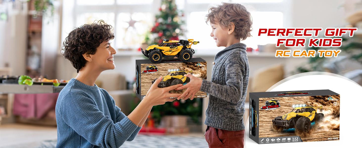 Aiencsai Remote Control Car - 2.4GHz High Speed 33KM/H RC Cars Toys, 1:12 Monster RC Truck Off Road with LED Headlight and Rechargeable Battery Gifts for Adults Boys 8-12 rc car Outdoorfun Durable Aiencsai Remote Control Car - 2.4GHz High Speed 33KM/H RC Cars Toys, 1:12 Monster RC Truck Off Road with LED Headlight and Rechargeable Battery Gifts for Adults Boys 8-12 rc car Outdoorfun Durable