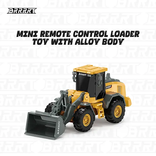 BRRRRT 1/64 RC Forklift Toy Remote Control Excavator RC Dump Truck RC Bulldozer for Adults Kids Boys and Girls RC Construction Vehicles
