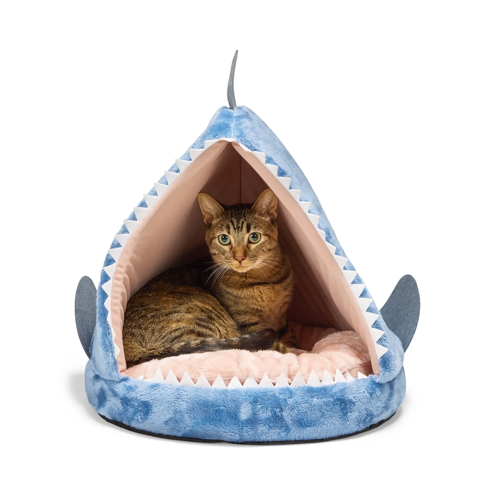 EveryYay Shark Hooded Cat Bed