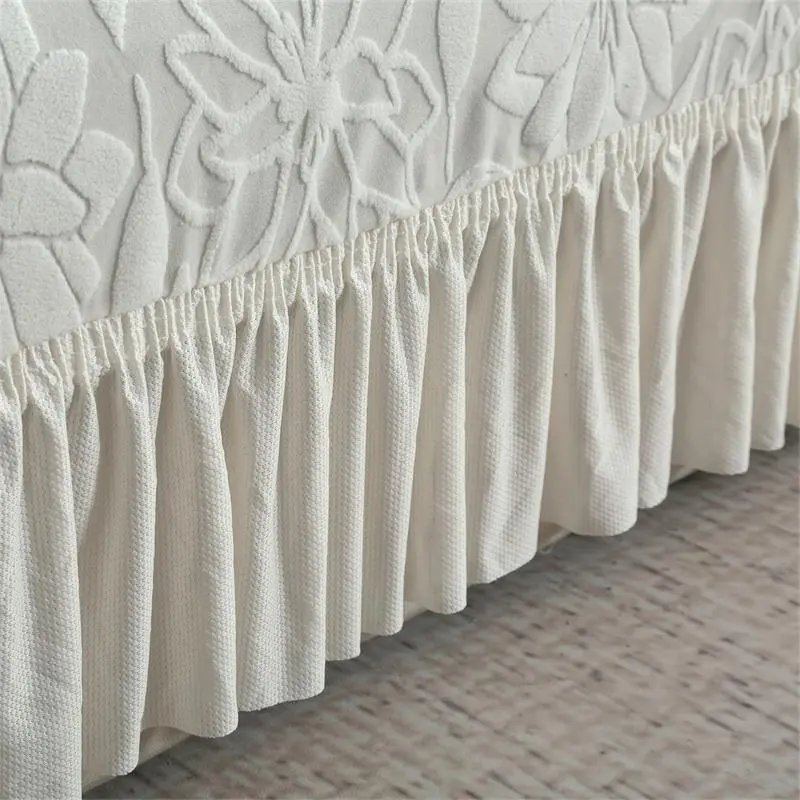 Pure Color Elastic Jacquard Sofa Cover, Sofa Couch Covers, Stretch Sofa Cover Dustproof Slipcover for Living Room Outdoor Single Twin Triple Quad Armchair, All Seasons Washable