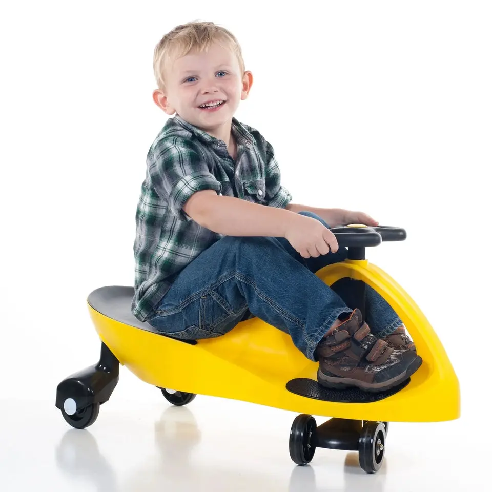 Wiggle Car for Kids, Swing Car Ride On Toy, 360° Spin Toddler Car, Push & Go Foot-to-Floor Ride-On Toy, Indoor & Outdoor Kids Toy, Birthday Gift