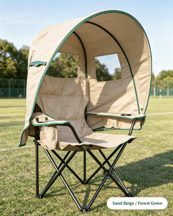 Sports Shade Canopy, Portable Outdoor Sun & Rain Shelter with Ventilated Dome Design for Sports & Outdoor Events