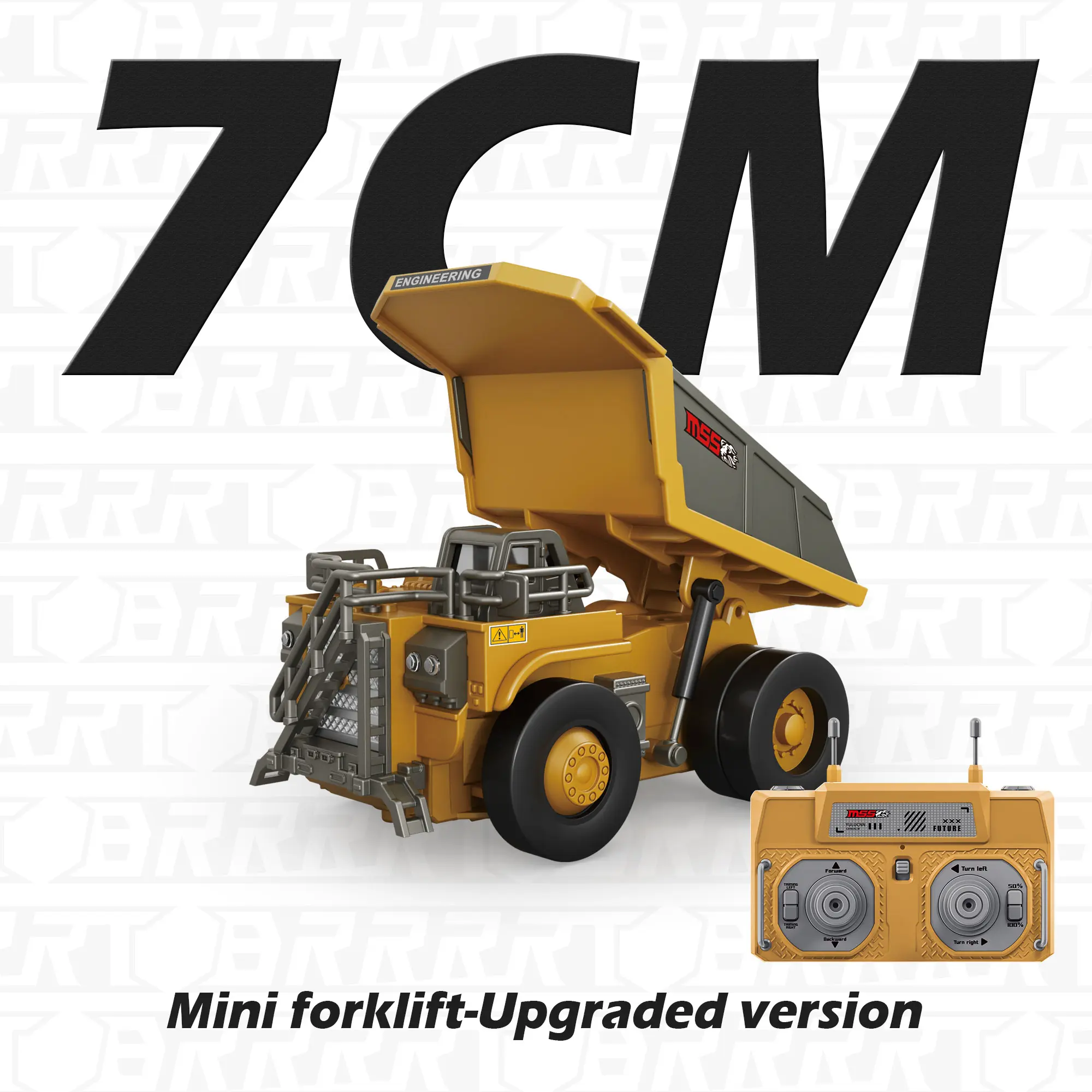 BRRRRT 1/64 RC Forklift Toy Remote Control Excavator RC Dump Truck RC Bulldozer for Adults Kids Boys and Girls RC Construction Vehicles