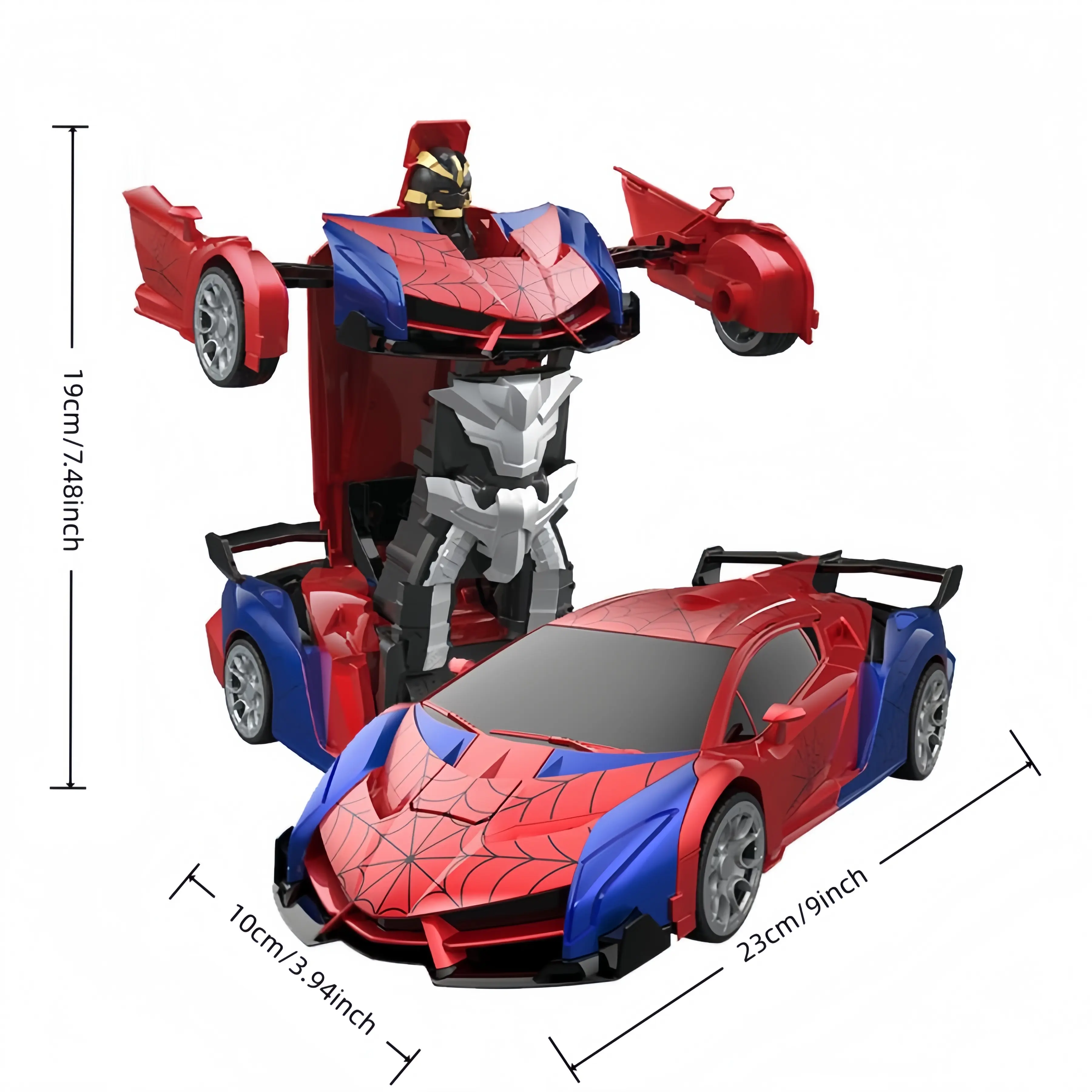 Back To School Haul-Summer Viral RC Car! Tibibee Transform Robot Truck, 2.4GHz Remote Control, 1:18 Scale, 360° Rotation, Rechargeable Batteries, High-Quality ABS, Outdoor Fun Toy for Kids 3-15, Holiday Gift Idea